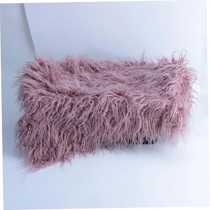 Purple Photography Blanket Soft Newborn Prop Mat For Cozy Memorable Photos - Image 3